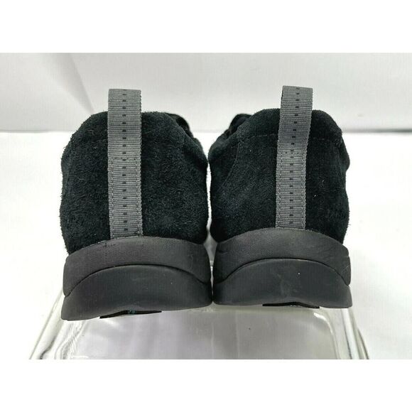 L.L. Bean Black Moc Suede Shoes Mens 9 Snow Vibram Tek 2.5 Arctic Grip Primaloft - Picture 5 of 12